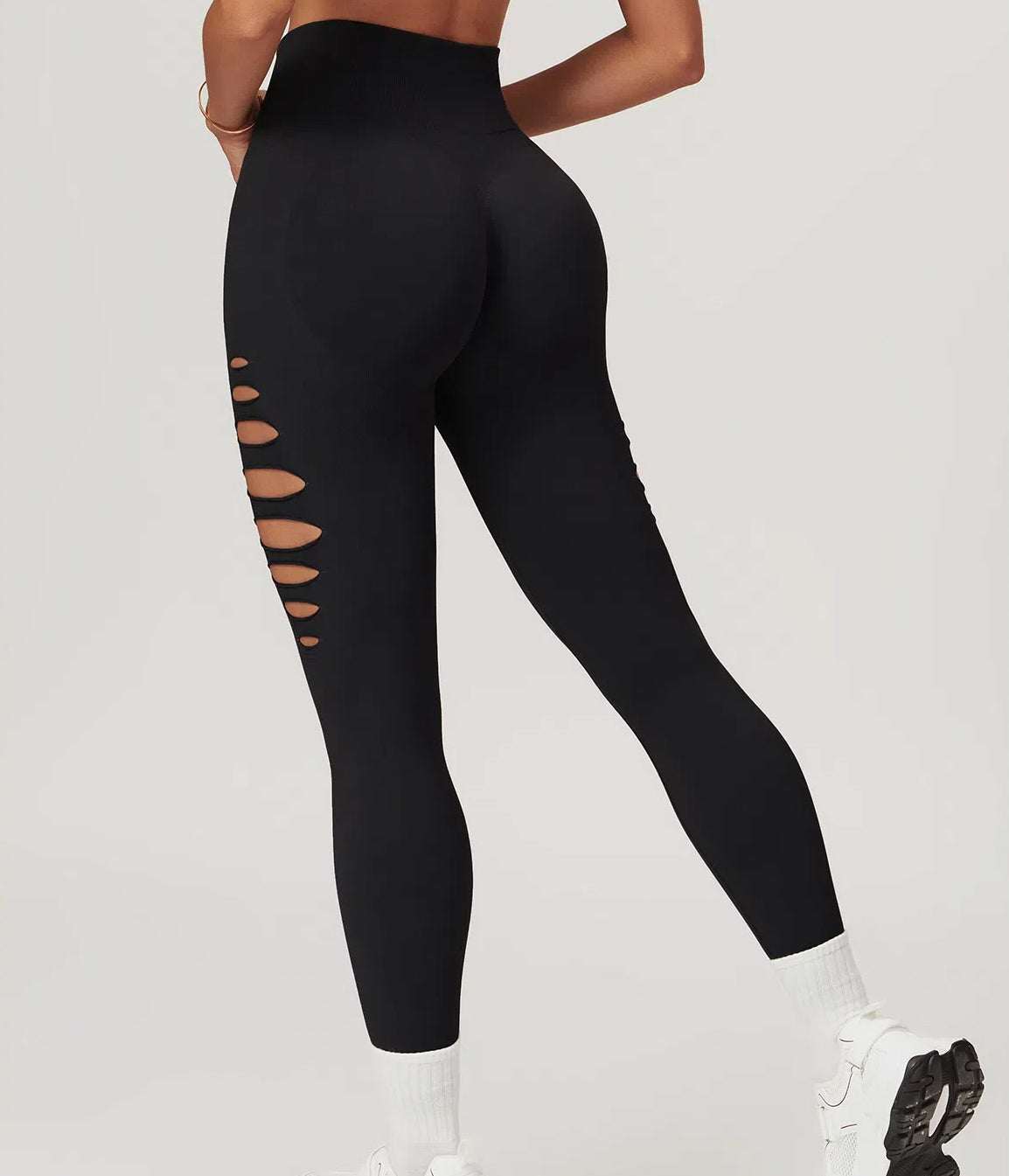 High Waisted Ripped Leggings | Perfect for Workouts &amp; Casual Wear