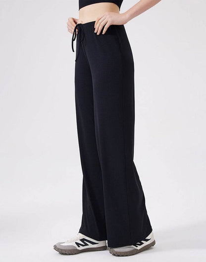 Wide Leg Sweatpants Casual Trousers Pants With Drawstring