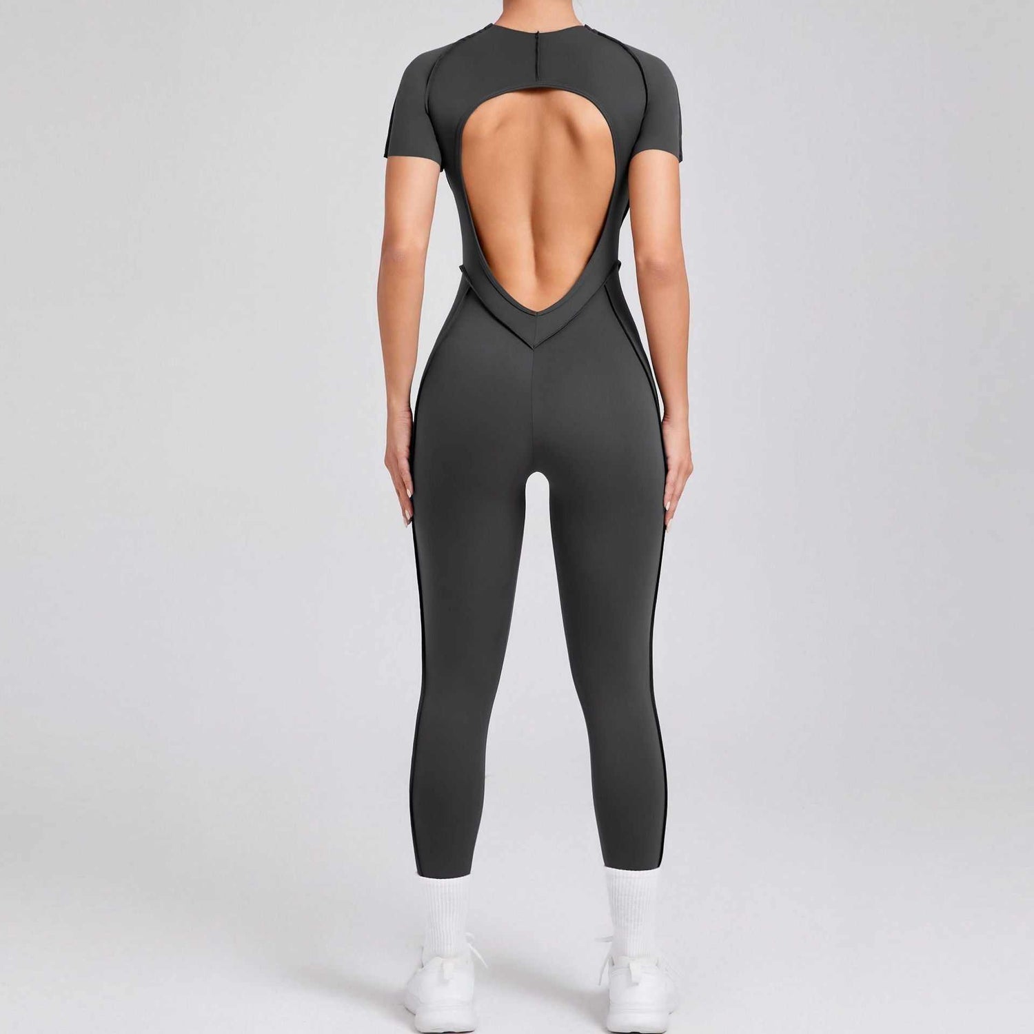 Short Sleeve Backless Yoga Jumpsuits | Ultimate Comfort &amp; Flexibility