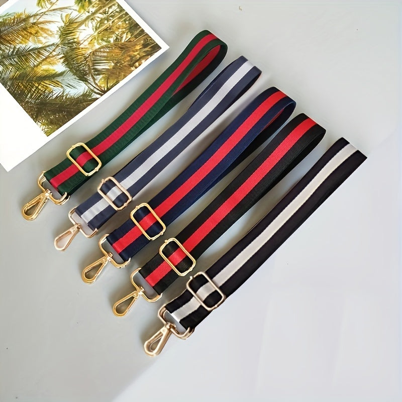 Simple Colorblock Wide Bag Strap