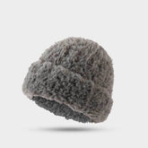 Soft Fuzzy Knitted Warm Beanie Hat