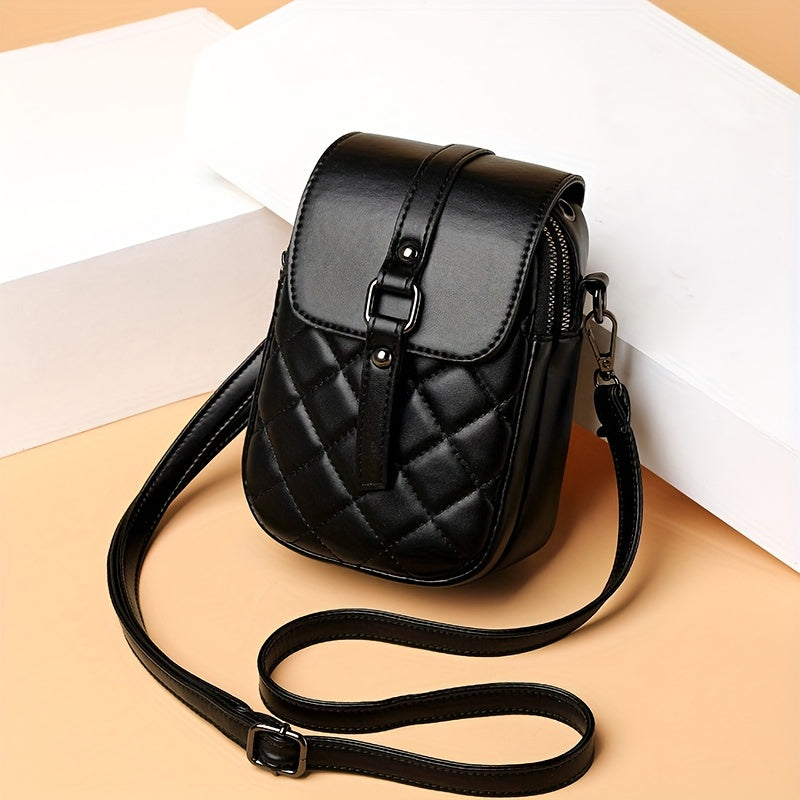 Mini Argyle Quilted Crossbody Bag