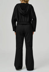 Sport Set with Long Sleeve Hoodie Jacket and Lounge Pant