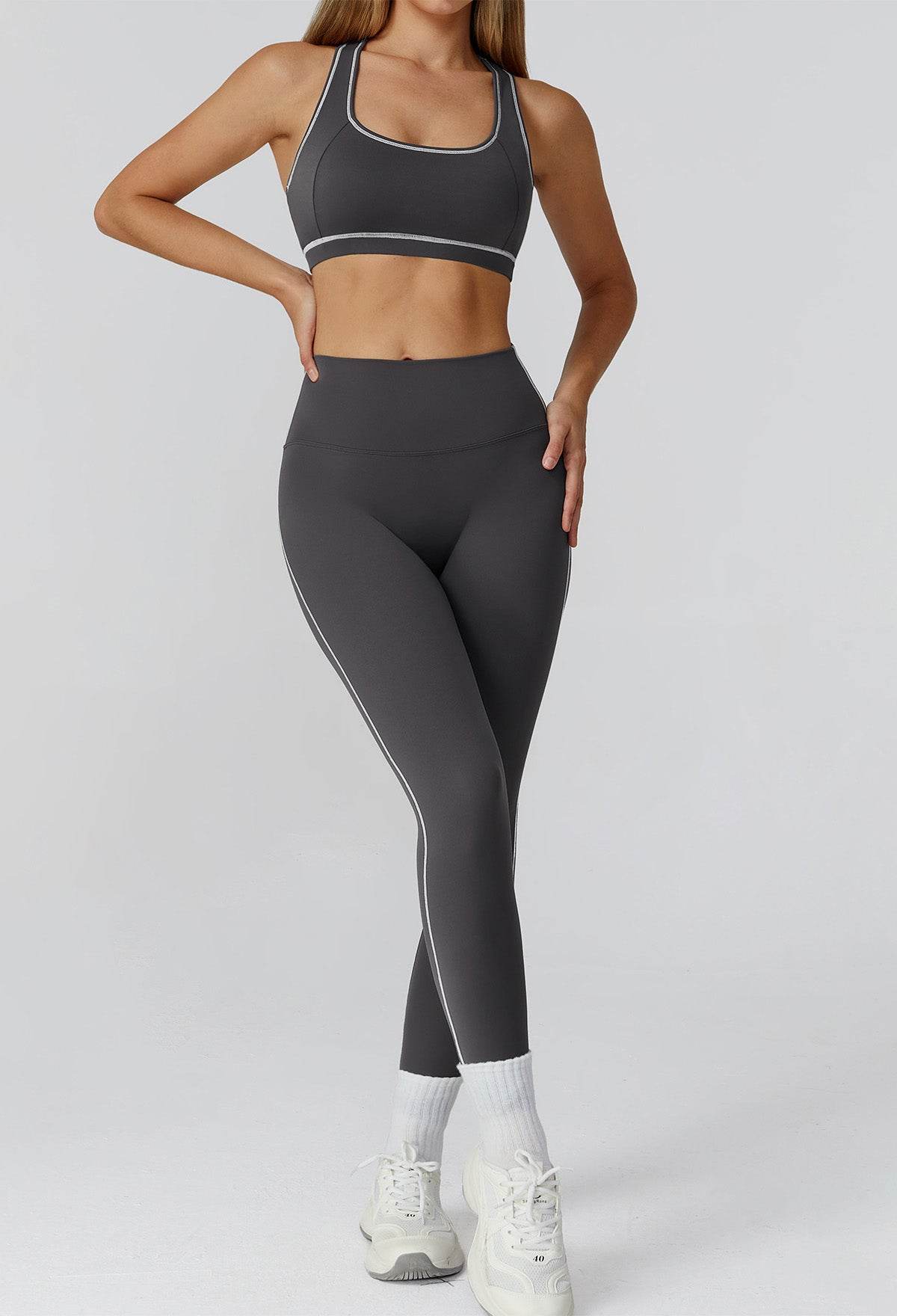 Athletic Wear with Racerback Sports Bra and Legging
