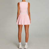 Sleeveless Golf Dress with Built in Shorts and Pockets