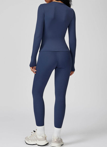 Sports Wear with Long Sleeve T-Shirt and Leggings