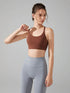 Cross Spaghetti Straps Sports Bra with Removable Chest Pad