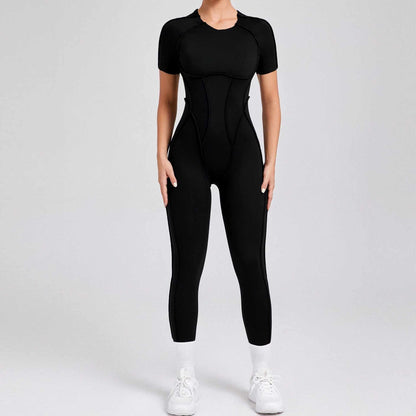 Short Sleeve Backless Yoga Jumpsuits | Ultimate Comfort &amp; Flexibility