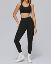 Athletic Wear with Cross Back Strappy Sports Bra and Legging