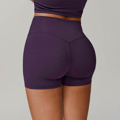 No Front Seam High Waist Biker Shorts