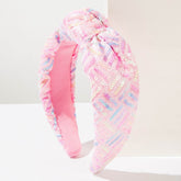 Sequin Knotted Headband Glitter Hair Accessories