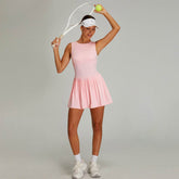 Sleeveless Golf Dress with Built in Shorts and Pockets