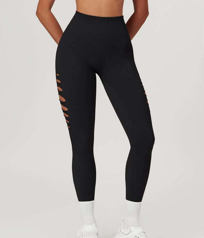 High Waisted Ripped Leggings | Perfect for Workouts &amp; Casual Wear