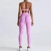 Cross Back Sports Bra with Adjustable Strap