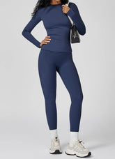 Sports Wear with Long Sleeve T-Shirt and Leggings
