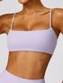 Thin Strap Square Collar Yoga Bra