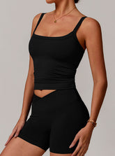 Square Neck Cami Top Sports Tank Top