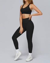 Athletic Wear with Cross Back Strappy Sports Bra and Legging