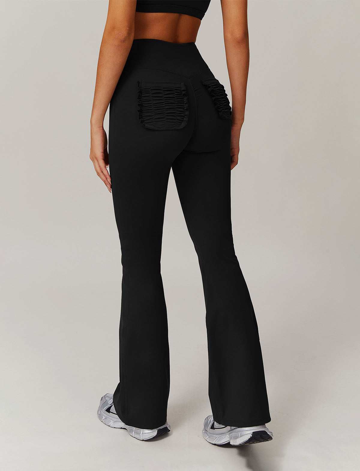 Fashion High Waist Yoga Flare Pant | Chic and Flexible Workout Wear