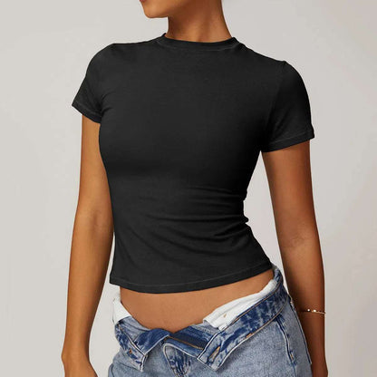 Short Sleeve Crop Sport T-Shirts | Perfect for Yoga &amp; Gym Workouts