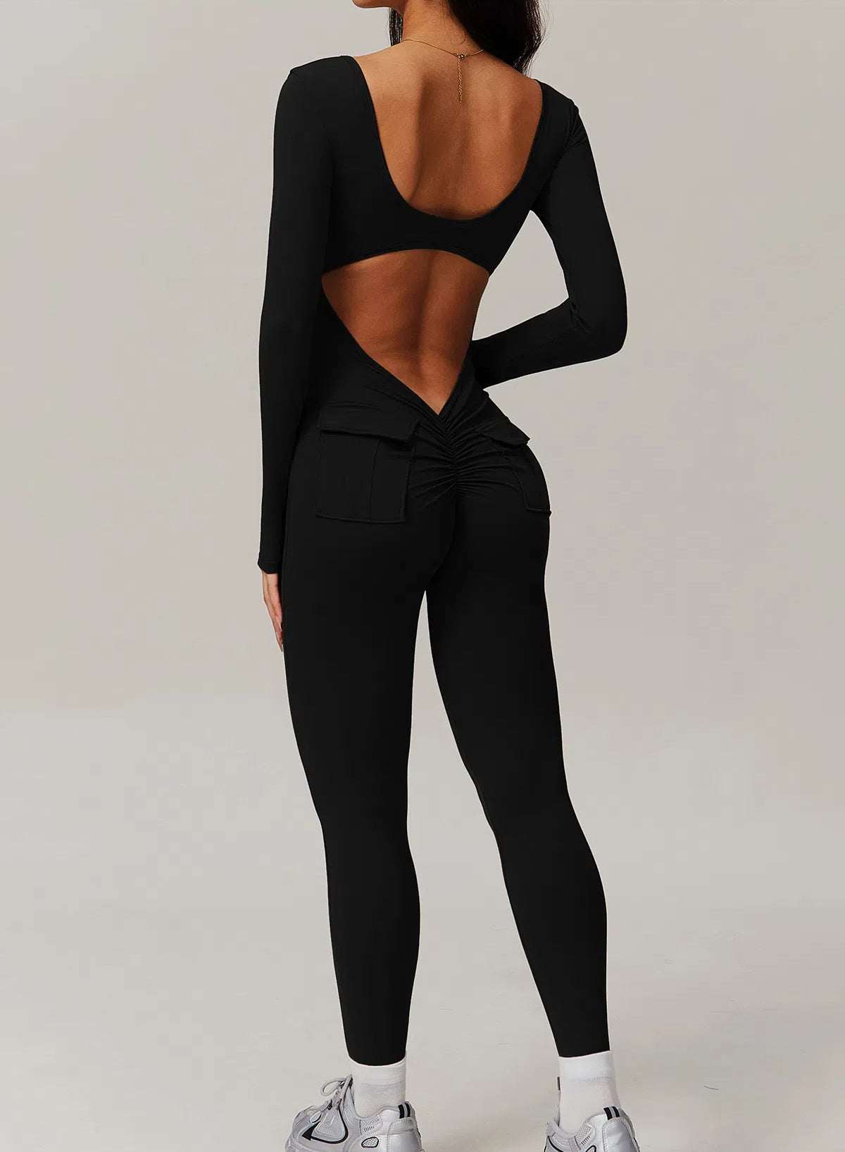 Long Sleeve One Piece Sports Jumpsuit | Perfect for Yoga and Workouts