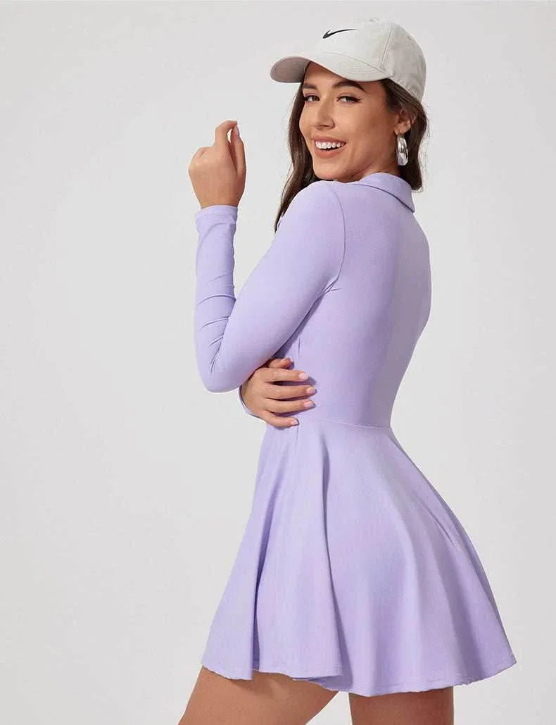 Long Sleeve Athletic Dress | Perfect for Workouts and Casual Wear CRAVEBYFW Long Sleeve Athletic Dress | Perfect for Workouts and Casual Wear CRAVEBYFW