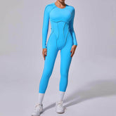 Long Sleeve Backless Yoga Jumpsuits