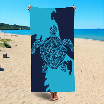 Blue Turtle Beach Towel