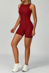 Sleeveless Backless Yoga One Piece Jumpsuits