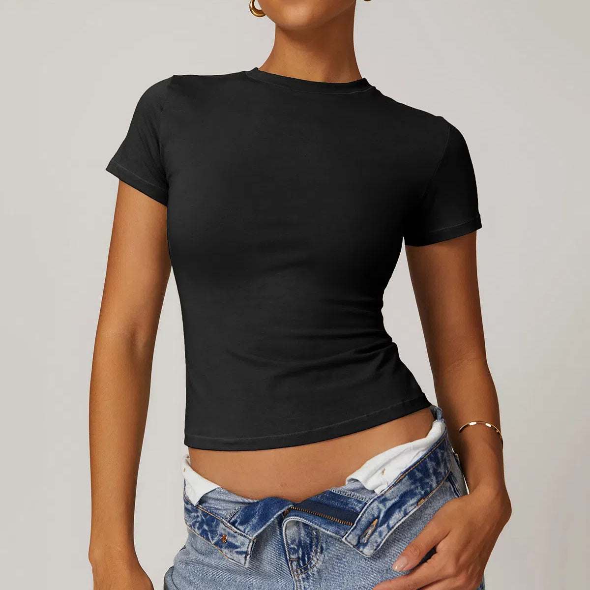 Short Sleeve Crop Sport T-Shirts | Perfect for Yoga &amp; Gym Workouts