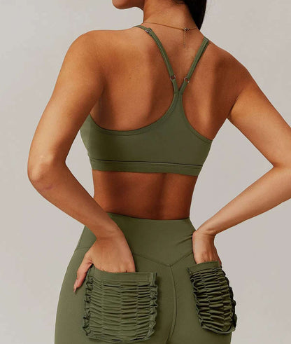 Fashion Y-Shaped Back Sports Bra | Trendy and Functional Activewear