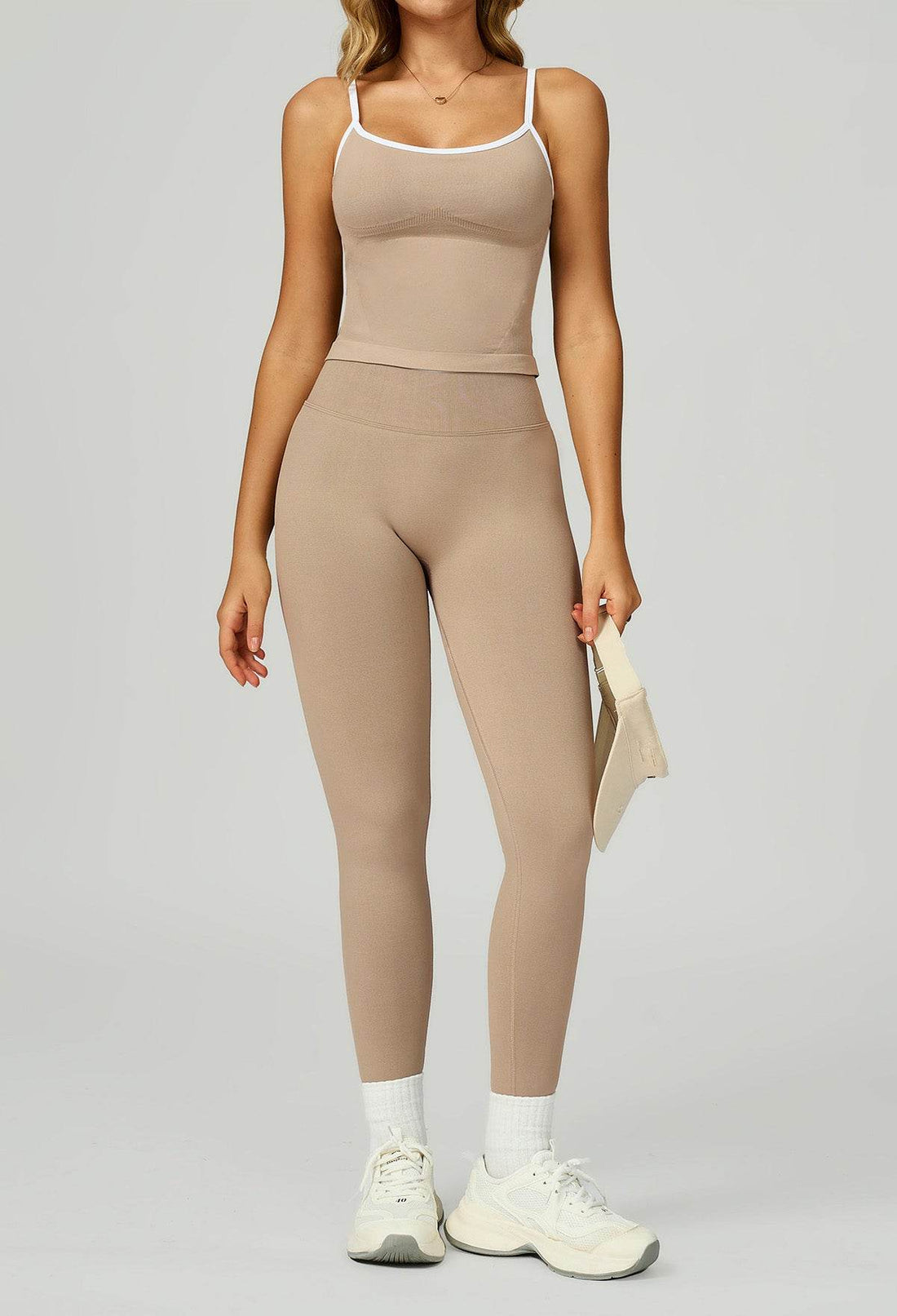 Sport Set with Color Block Tank Top and Legging