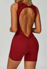 Sleeveless Backless Yoga One Piece Jumpsuits