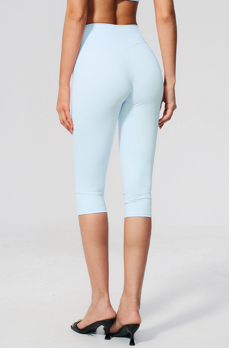 Tummy Control High Waisted Capri Yoga Leggings