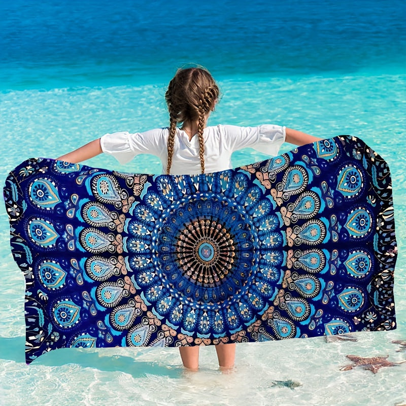 Mandala Pattern Beach Towel