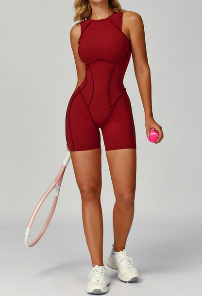 Sleeveless Backless Yoga One Piece Jumpsuits