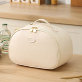 Portable PU Insulated Lunch Bag Carriers Cooler Handbag