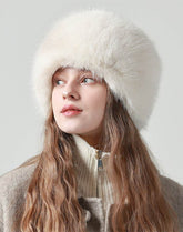 Fuzzy Furry Winter Faux Fur Hat Warm Fluffy Bucket Hat