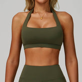 Halter Square Neck Sports Bra