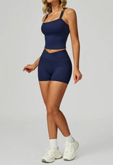 Activewear Set with Wide Strap Tank Top and Short