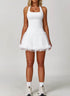 Athletic Set with Racerback Vest and Mesh Tennis Skirt