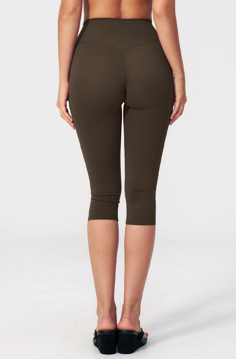 Tummy Control Capri Yoga Leggings