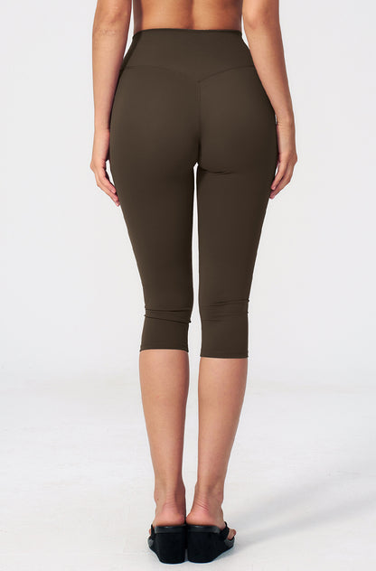 Tummy Control Capri Yoga Leggings