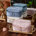 Velvet Cosmetic Bag with Handle -