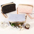 Glitter Star Portable Cosmetic Traveling Bag With Wristlet -