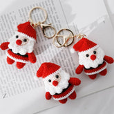 Hand knitted Santa Claus Bag Keychain