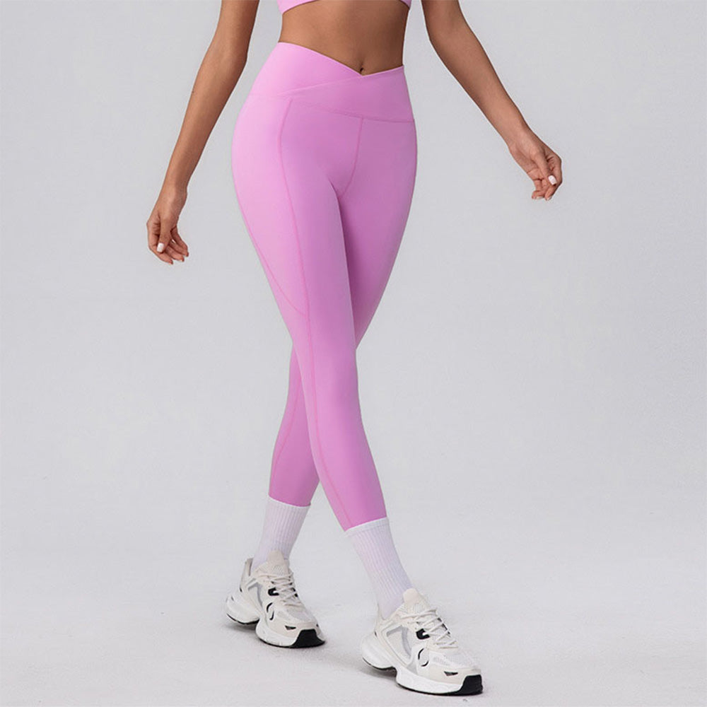 V Cross High Waist Butt Lifting Workout Leggings