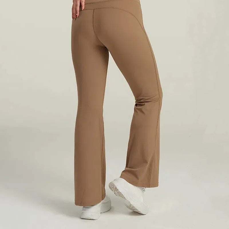 High Waist Flared Sports Pants | Perfect for Workout and Casual Wear