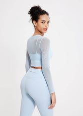 Mesh Long Sleeve Workout T-Shirt