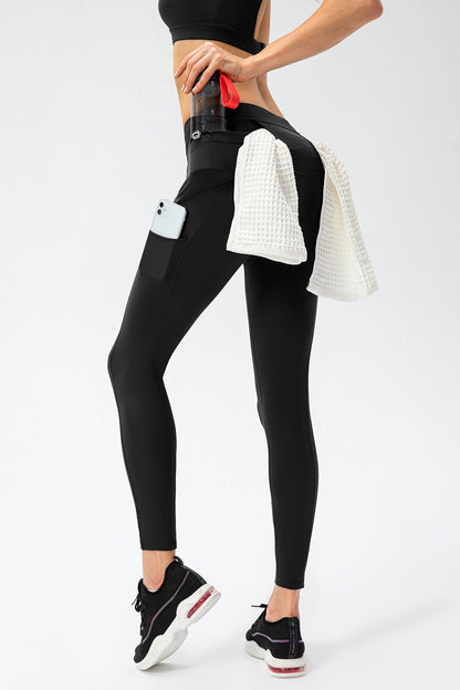 No Front Seam Leggings with Multi-Pockets